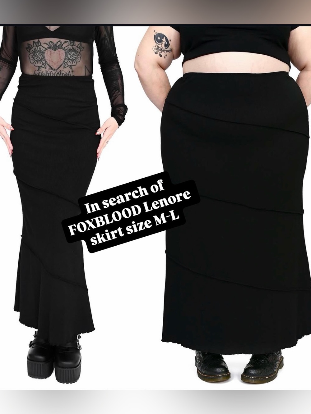 ISO FOXBLOOD LENORE SKIRT SIZE M-L